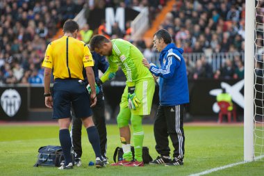 Diego Alves maç sırasında