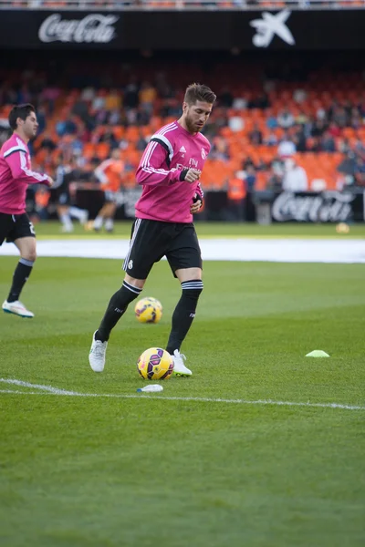 Ramos durante o jogo da Liga Espanhola — Fotografia de Stock