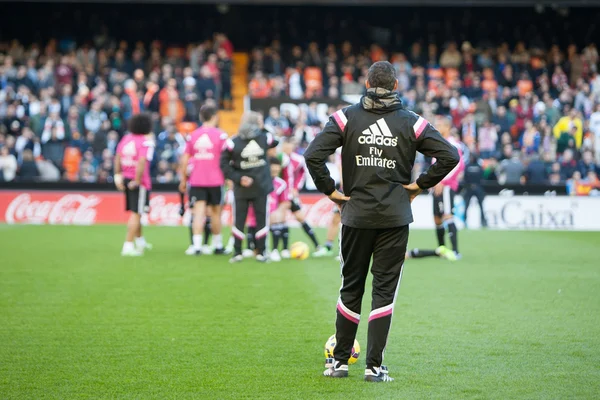 Real Madrid hráče během zápasu — Stock fotografie