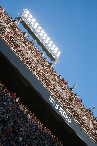 Voetbalstadion van Valencia Stadion tijdens wedstrijd — Stockfoto