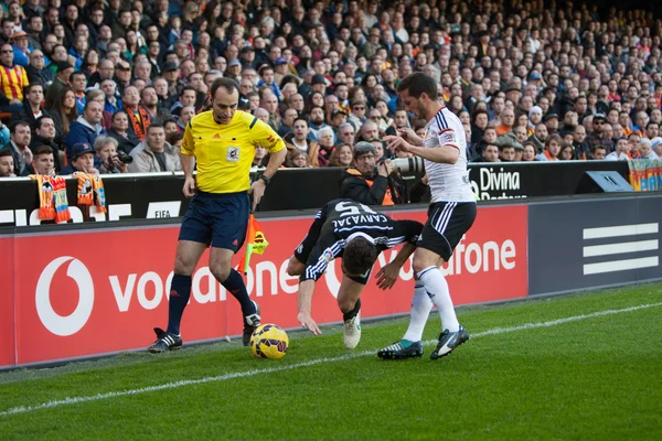 Carvajal avec balle et Piatti — Photo