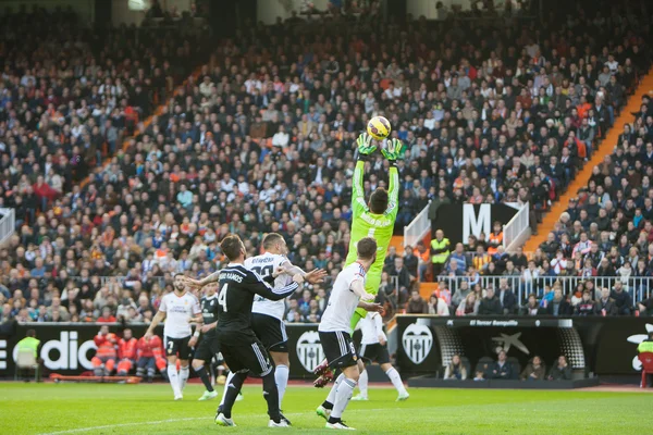 Diego Alves during match — Stock Photo, Image