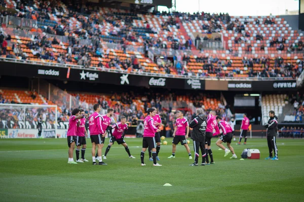 Real Madrid hráče během zápasu — Stock fotografie