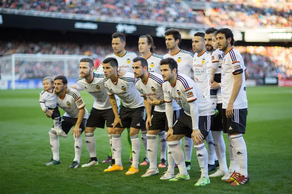 Valencia oyuncular maç sırasında