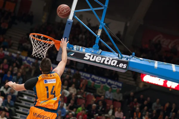 Dubljevic durante el partido de Liga Española — Foto de Stock