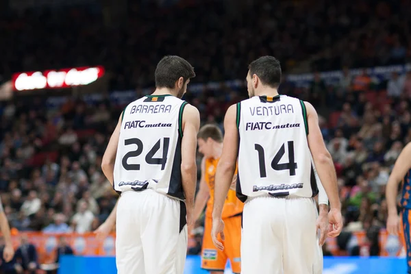 Barrera et Ventura parlent pendant le match — Photo