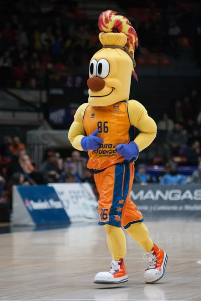 Valencia team mascot — Stock Photo, Image