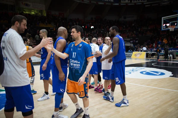 Players after the game — Stock Photo, Image