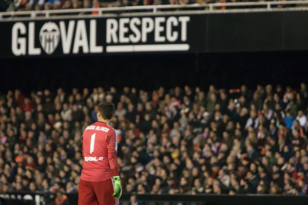 Diego Alves podczas meczu — Zdjęcie stockowe