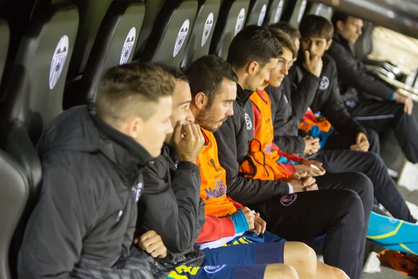 Jugadores de Sevilla en el banquillo —  Fotos de Stock