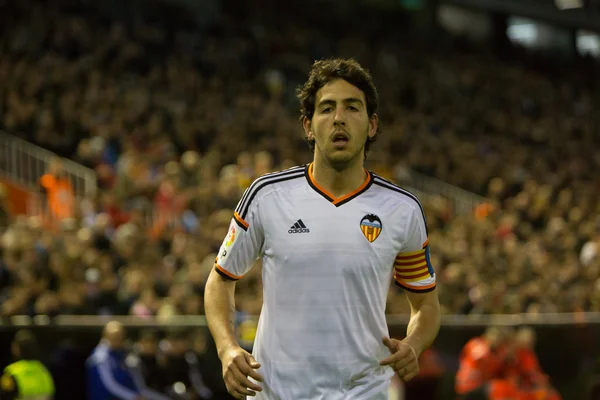 Daniel Parejo durante o jogo — Fotografia de Stock