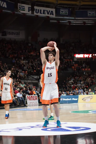 Valencia Basket Club i Montakit Fuenlabrada — Zdjęcie stockowe