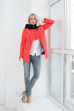 Kız ceket poz Studio