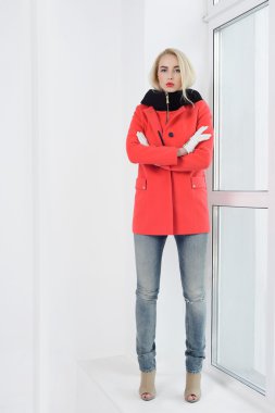 Kız ceket poz Studio