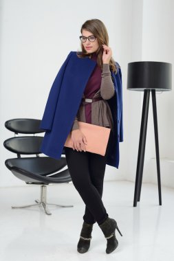 Kız ceket poz Studio