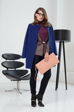 Kız ceket poz Studio