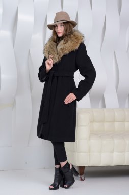 Kız ceket poz Studio