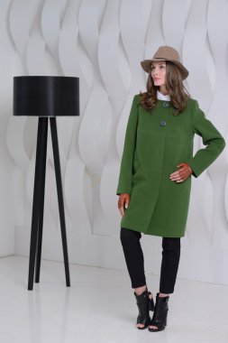 Kız ceket poz Studio