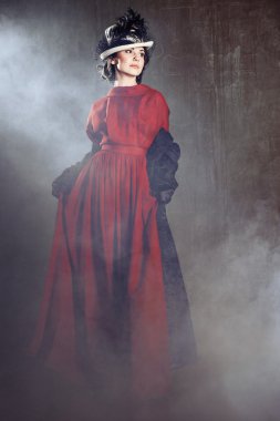 Young woman in retro syle