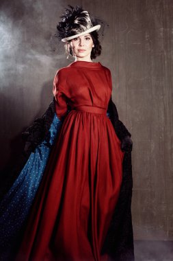 Young woman in retro syle