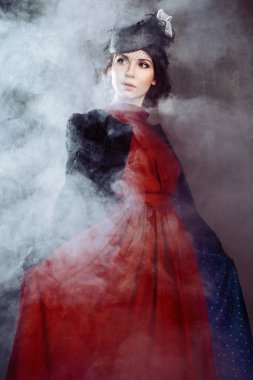 Young woman in retro syle