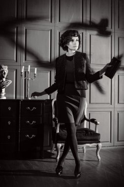 Korku filmi genç kadın