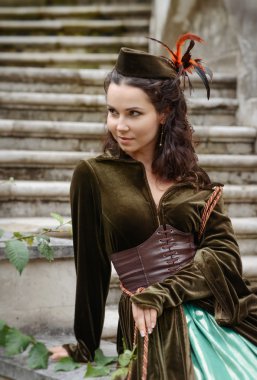 Scarlett O'Hara görüntüsünü adlı genç kız