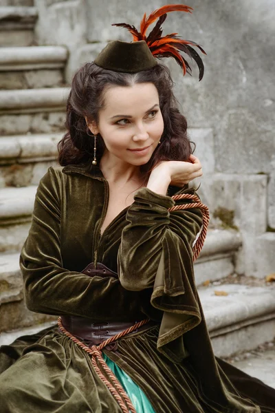 Scarlett O'Hara görüntüsünü adlı genç kız