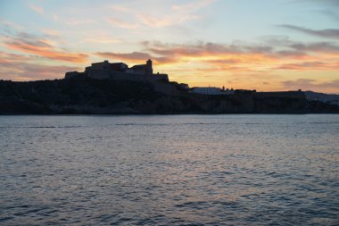 Balearic Adaları 'nda güzel gün batımı