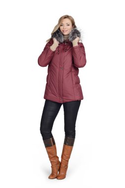 Kısa ceket genç kadın