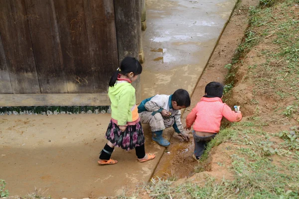 A Sapa falu Észak-vietnami 26.12.2012 mindennapi élet — Stock Fotó