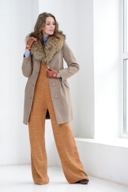 Kız ceket poz Studio