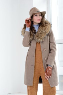 Kız ceket poz Studio