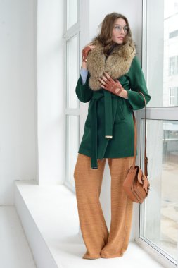 Kız ceket poz Studio