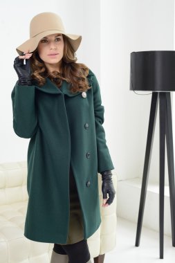 Kız ceket poz Studio