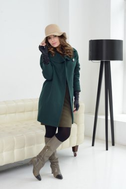 Kız ceket poz Studio