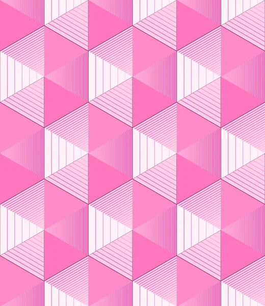 Üçgenler ve çizgiler pembe soyut desen. Pembe kılavuz Mozaik arka plan. Yaratıcı tasarım şablonu