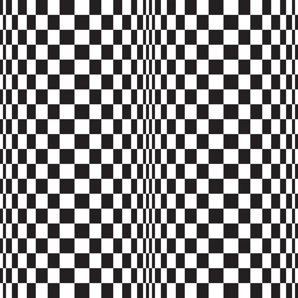 抽象的黑色和白色曲线的网格矢量背景图案. — 图库矢量图片