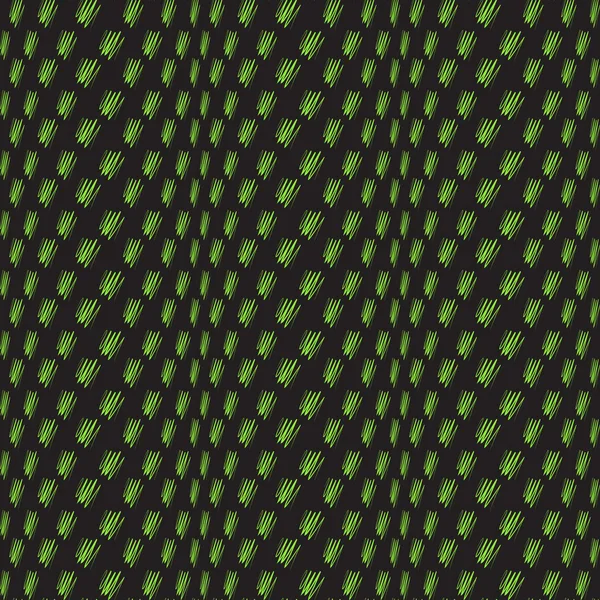Αφηρημένο πράσινο μαύρο χωρίς ραφή πρότυπο. Δημιουργώντας την ψευδαίσθηση. Πράσινο σε μαύρο φόντο. — Διανυσματικό Αρχείο