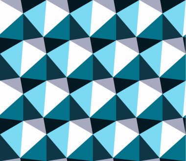 Kesintisiz geometrik desen. Mavi soyut üçgen geometrik arka plan. 