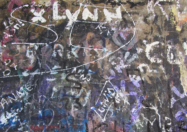 İmza duvar. Soyut yaratıcı çizim moda renkler