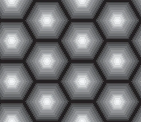 Abstract pattern honeycomb shades of gray — 图库矢量图片