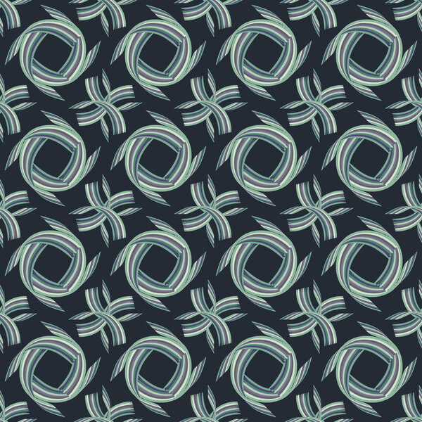 Abstract  seamless pattern of colorful stripes in shades of blue