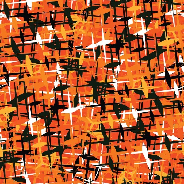 Bezešvé pozadí bez boje kamufláž v podzimních barvách oranžové — Stockový vektor
