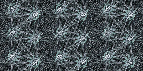 Seamless mönster. Abstrakt trendiga mönster av ränder i grön lila grå toner — Stock vektor