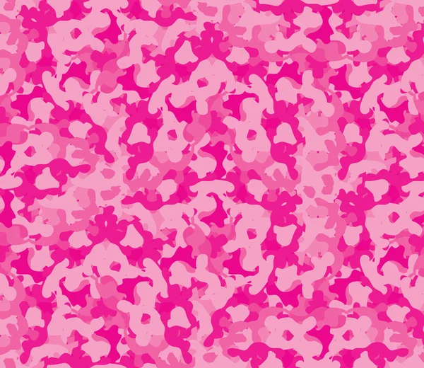 Naadloze vector vierkante camouflage serie in de roze regeling. — Stockvector