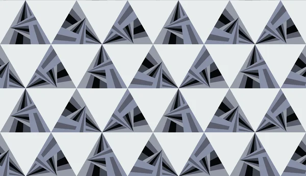 Gray and gray triangle pattern, background. — Stock Vector