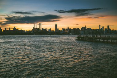 Gün batımında Manhattan