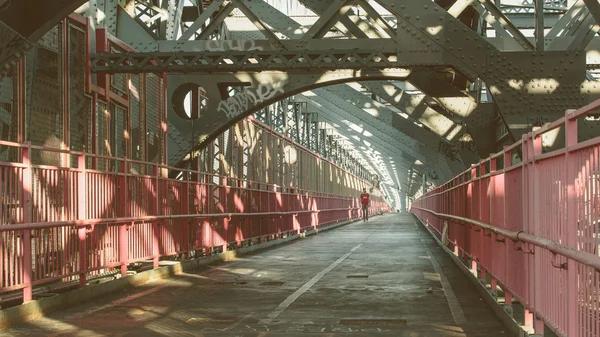 Уильямсбургский мост в Нью-Йорке — стоковое фото