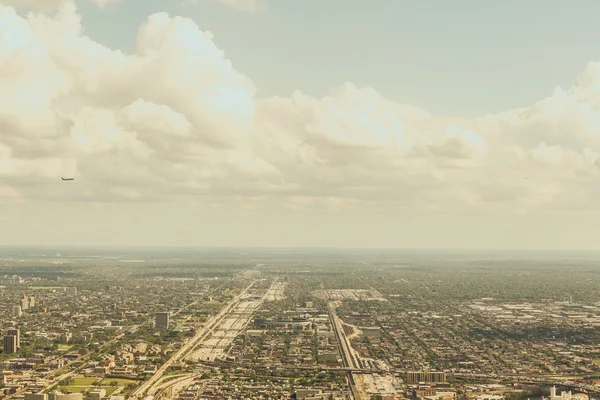Chicago Skyline letecký pohled — Stock fotografie
